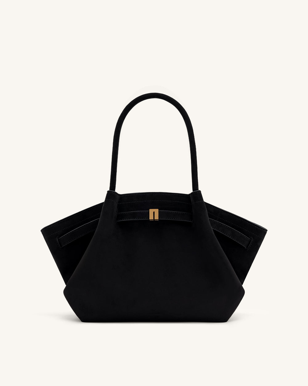 Nora Tote - Noir (Soft Suede)