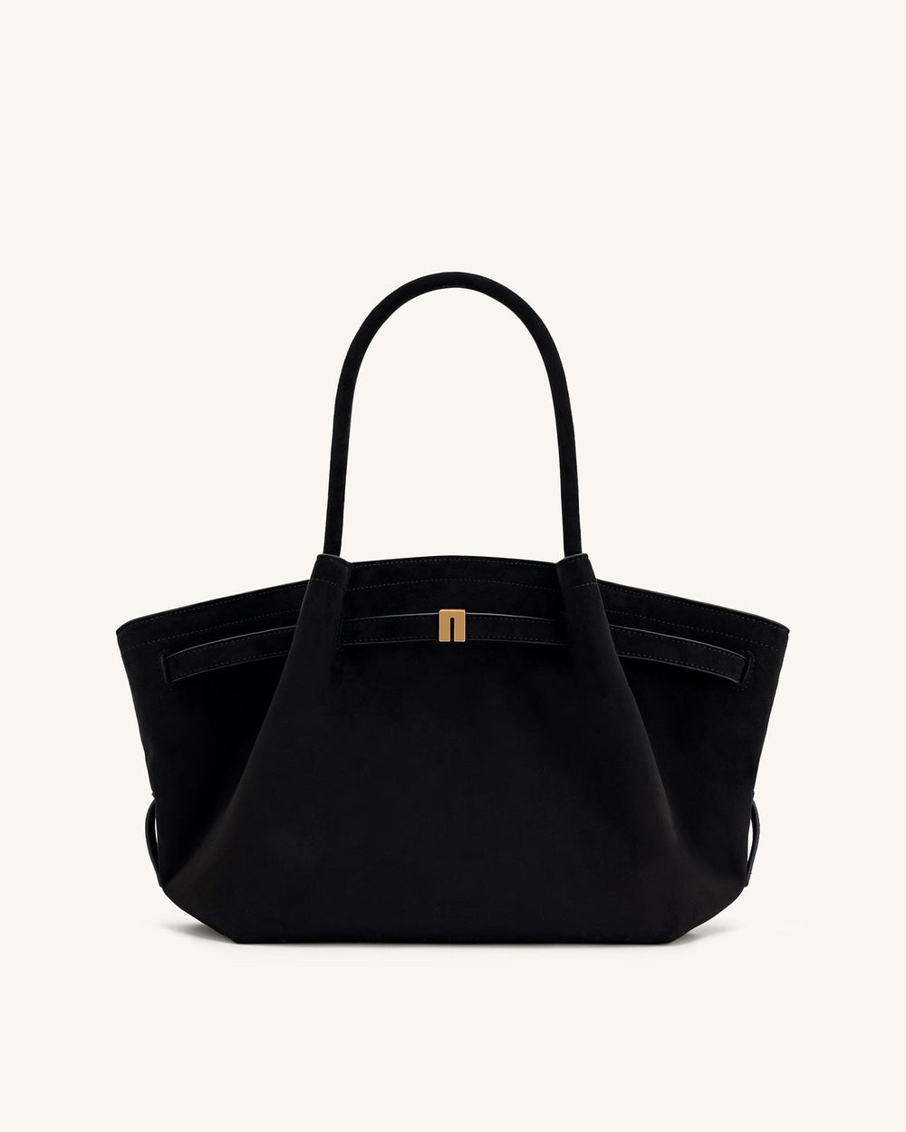 Nora Tote - Noir (Soft Suede)