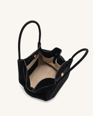 Nora Tote - Noir (Soft Suede)