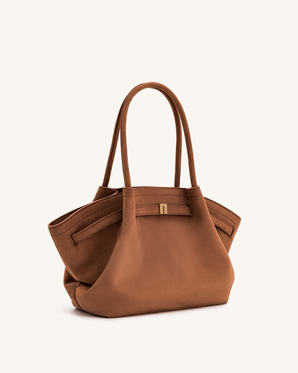 Nora Tote  - Cocoa (Soft Suede)