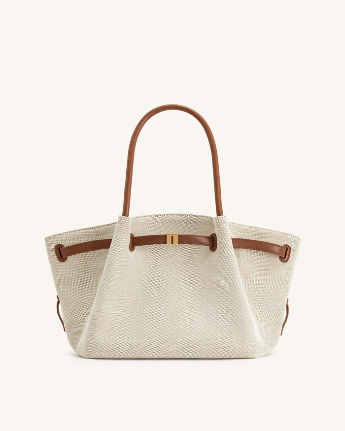 Nora Tote – Oat (Canvas)