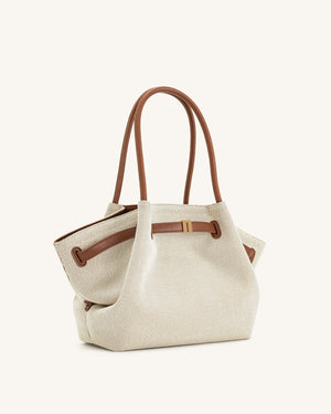 Nora Tote – Oat (Canvas)