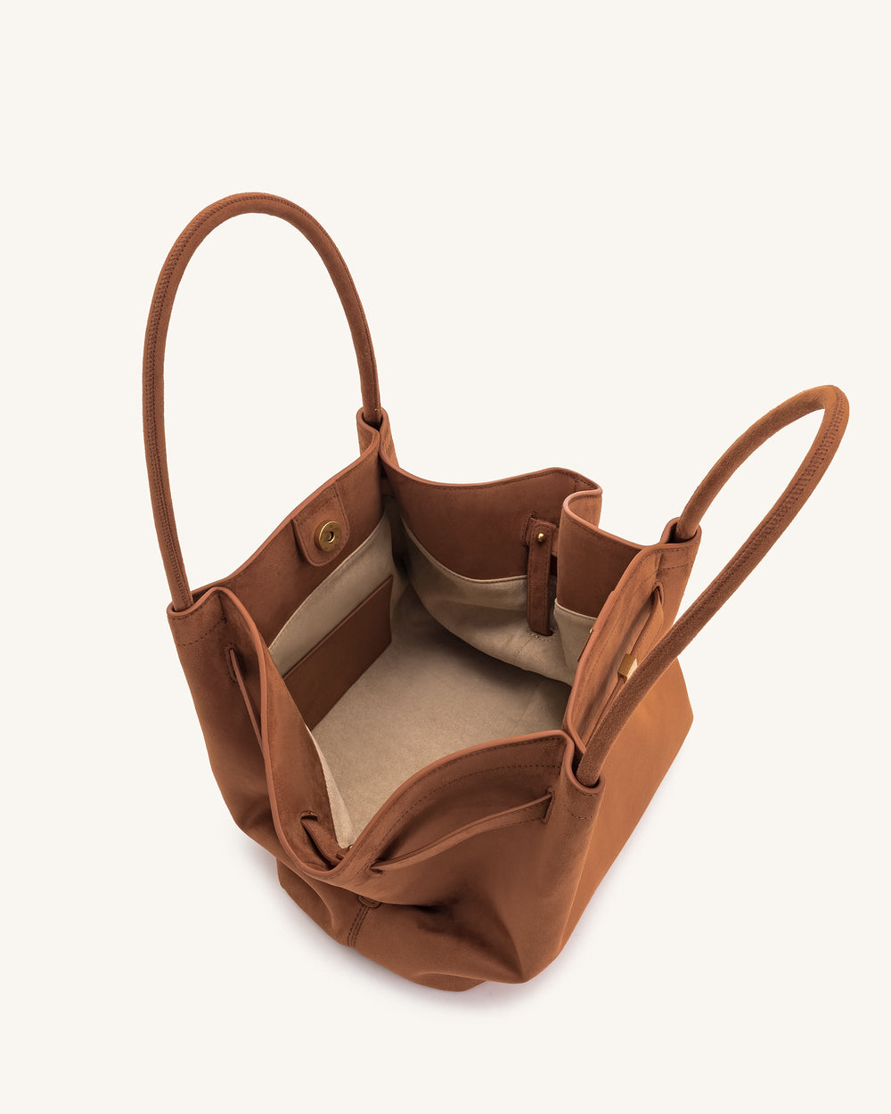 Nora Tote  - Cocoa (Soft Suede)