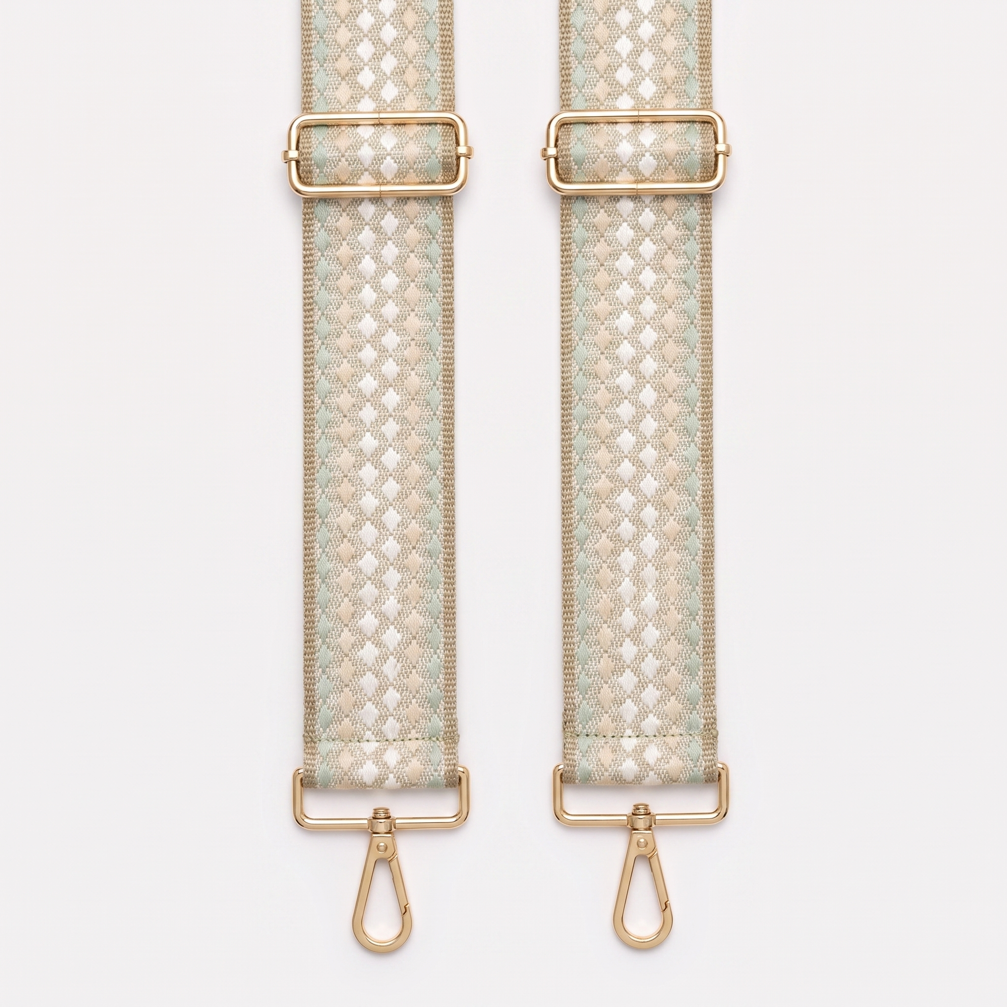 Sage Checker Weave Strap